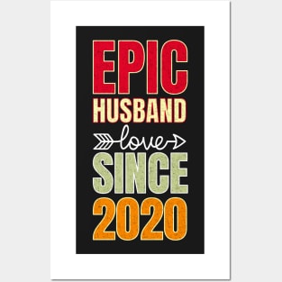 Epic husband since 2020 2nd anniversary gift Posters and Art